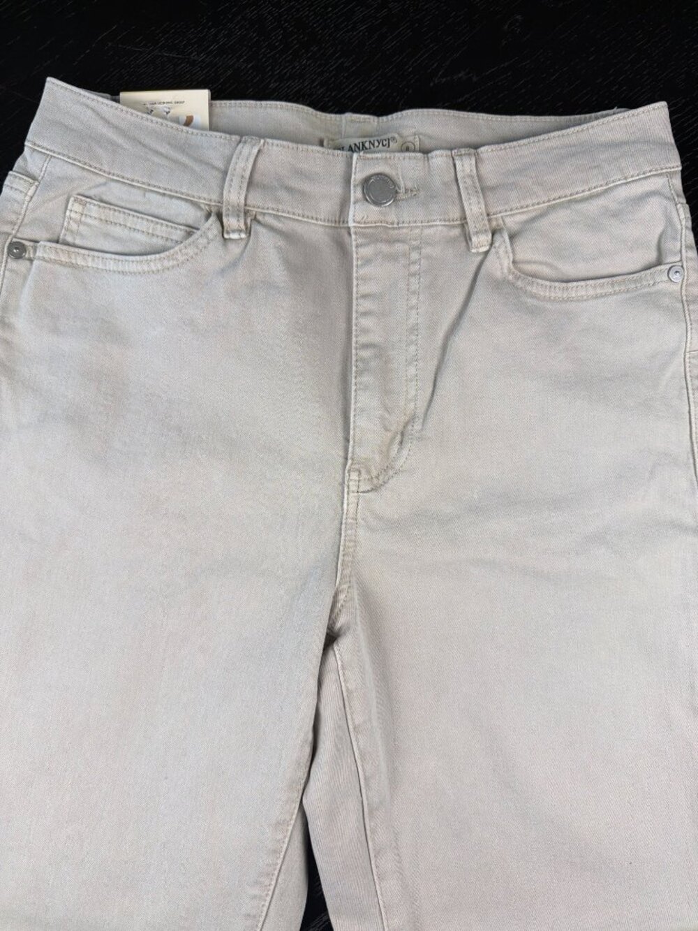 [BLANKNYC] High Rise Straight Leg Pants Tan 6/28 Inseam 27" - Picture 5 of 12